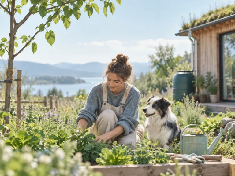 Faq van Ecosfeer toont een duurzame tuin met aandacht voor natuur, ecologie en bewust leven.